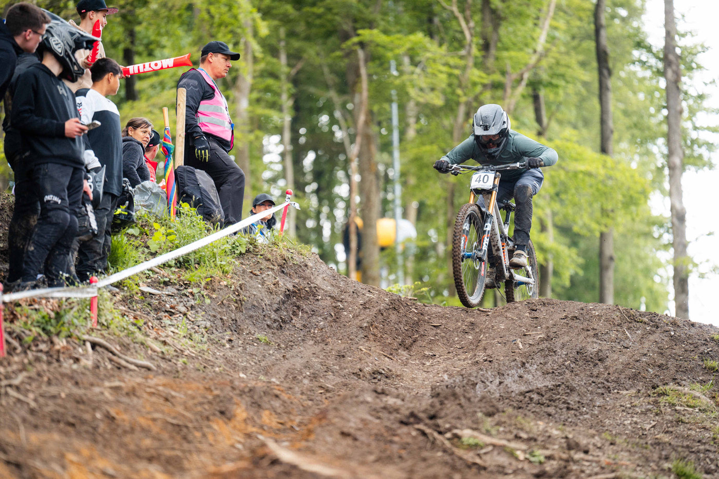 Luca Dransmann beim Downhill Rennen