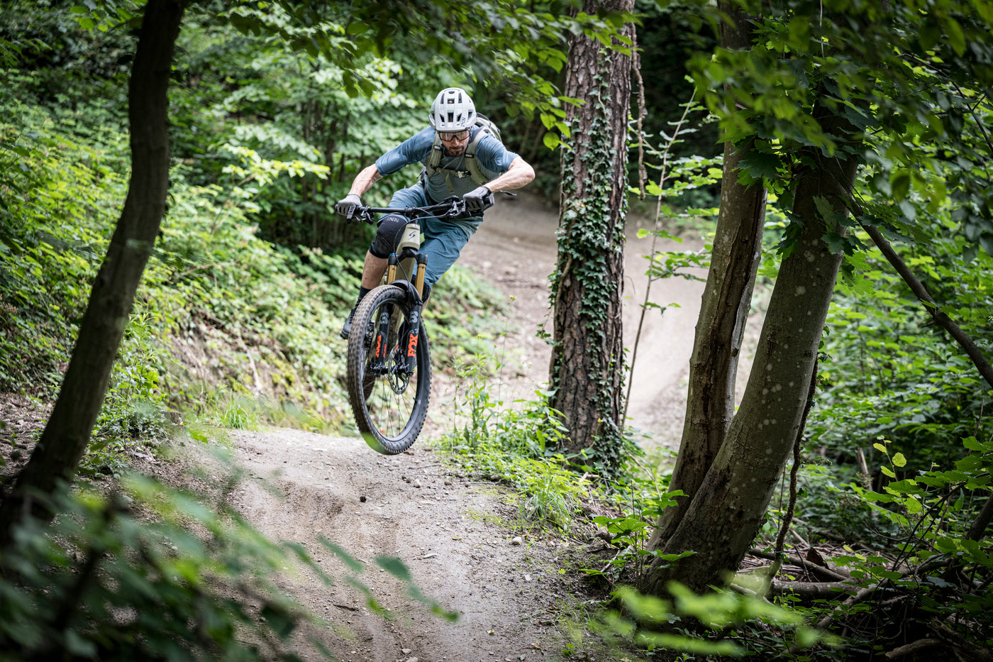 Manfred auf dem MTB