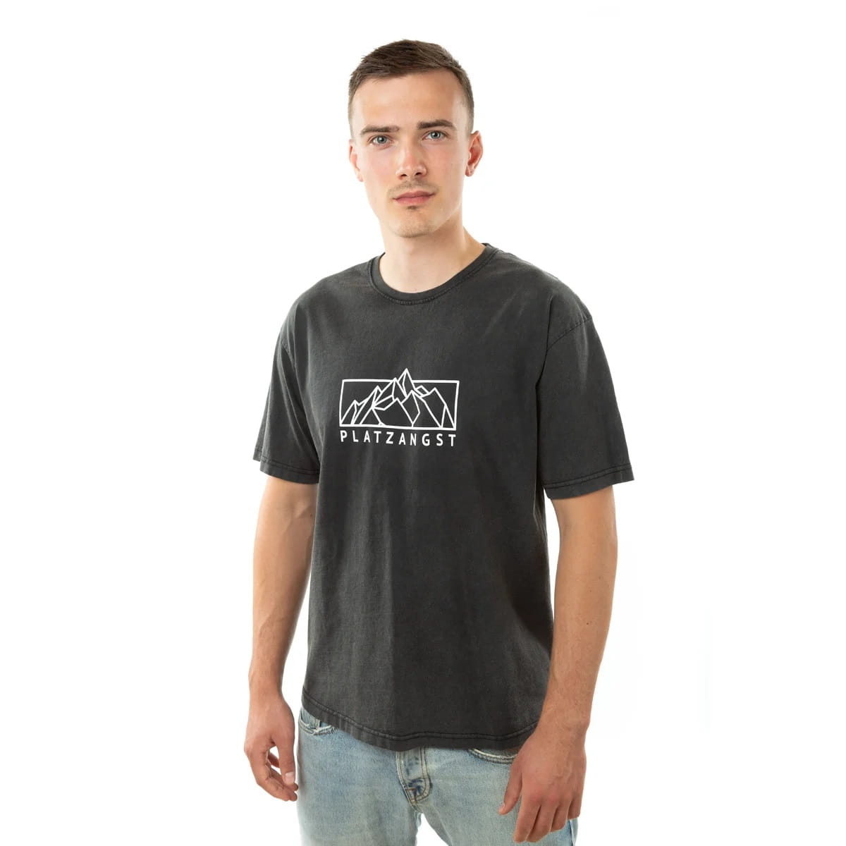 Platzangst Mountain Logo T-Shirt - Schwarz 1